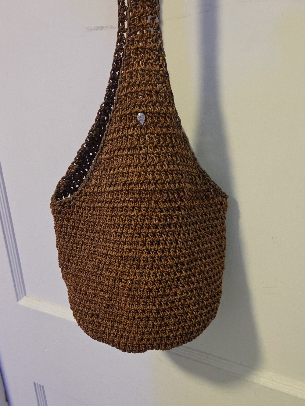 Vintage HELEN KAMINSKI Handmade Brown 100% Raffia Cross Body Bag